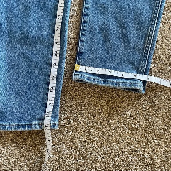 Madewell Stovepipe Jeans Women’s Size 29 Blue Medium Wash Cotton Stretch Pockets - Picture 15 of 16